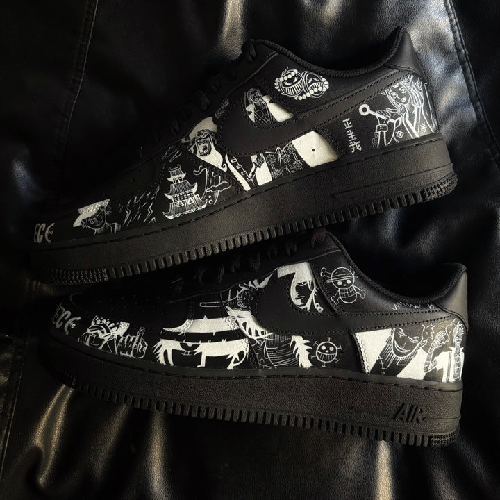 Nike Air Force 1 Black x One Piece