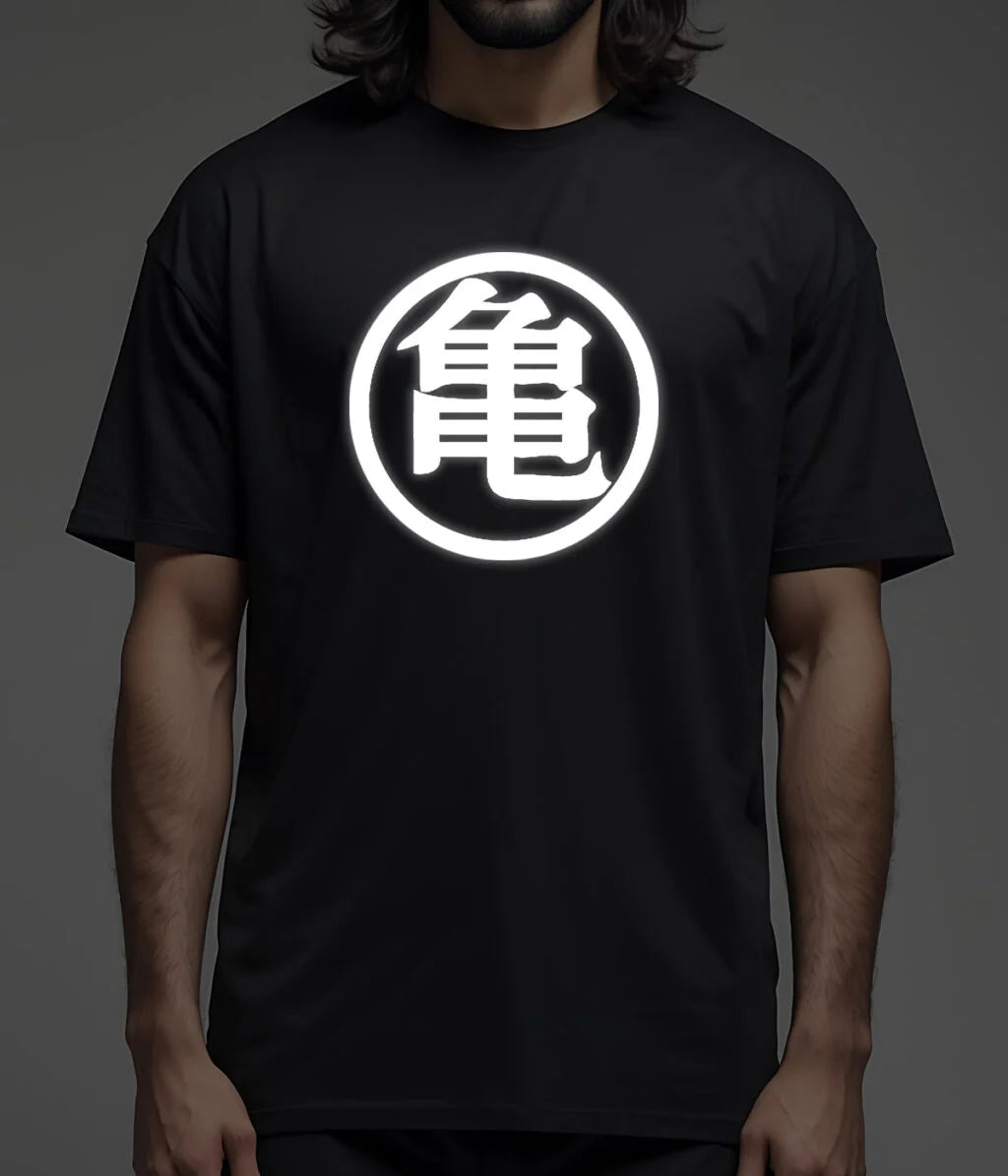 Goku flag reflective Oversized T-Shirts