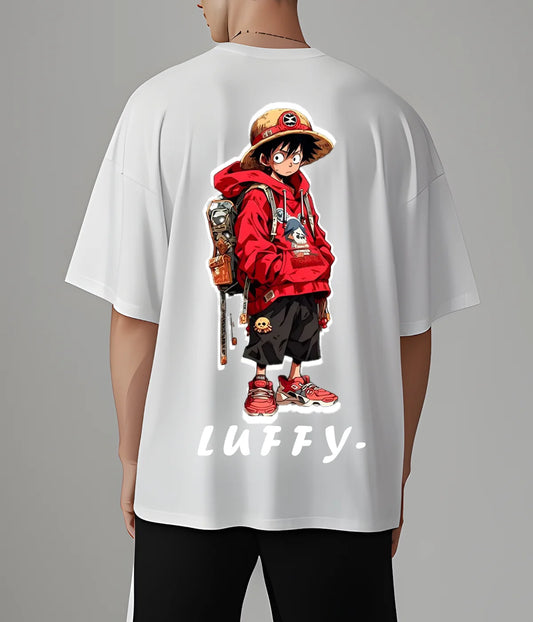 Luffy Vibe Reflective Oversized T-Shirts