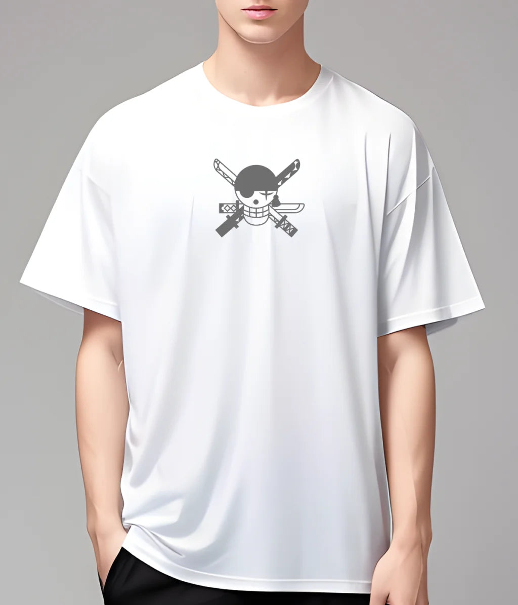 Roronoa Zoro Reflective Oversized T-Shirts Pirate Hunter